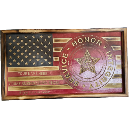 Custom American Flag - 25" x 13.59" - Image 2