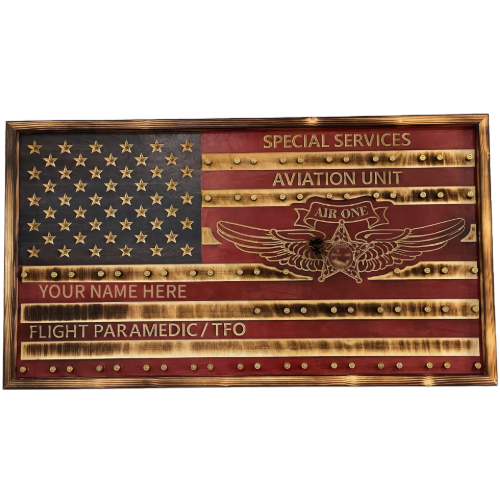 Custom American Flag - 33" x 18" (Includes bullets)