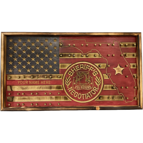 Custom American Flag - 33" x 18" (Includes bullets) - Image 2